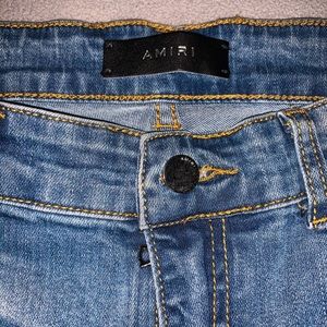 Amiri jeans crystal embellished denim